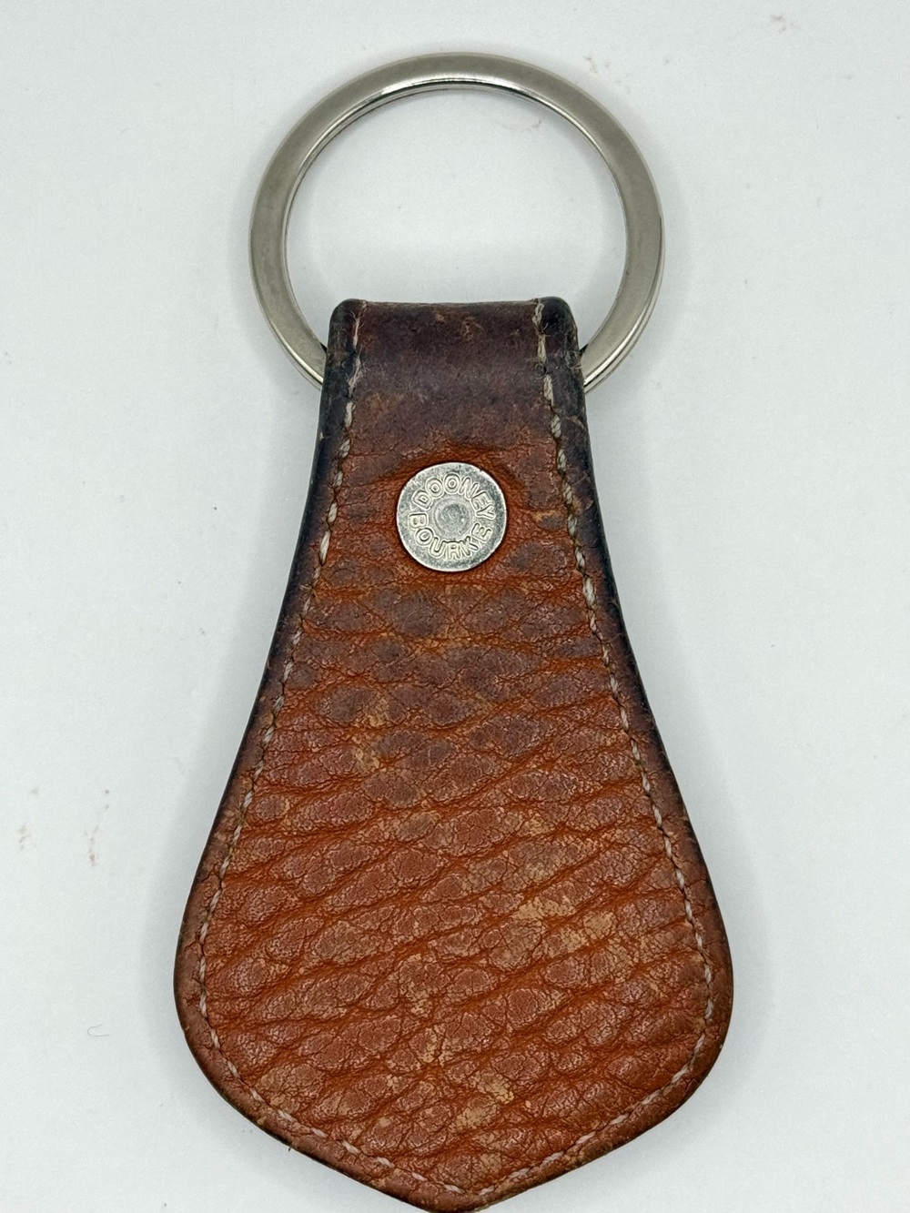 Dooney & Bourke All Weather Leather and Brass Duck Keychain Fob - Picture 7 of 9